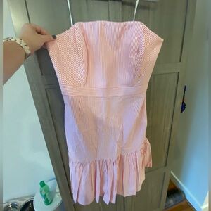NWT Vineyard Vines Kentucky Derby Pink Seersucker Dress